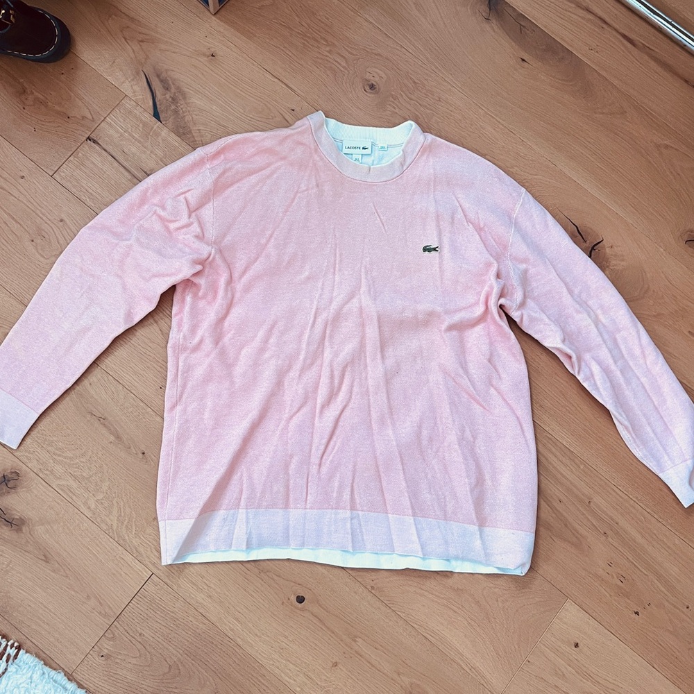 Lacoste Light Pink Knit Sweater